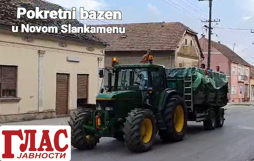 SVETSKA ATRAKCIJA U NOVOM <span style='color:red;'><b>SLANKAMEN</b></span>U: Pokretni bazen za 500 KINTI! (VIDEO)
